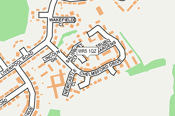 WR5 1QZ map - OS OpenMap – Local (Ordnance Survey)