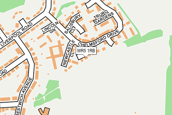 WR5 1RB map - OS OpenMap – Local (Ordnance Survey)