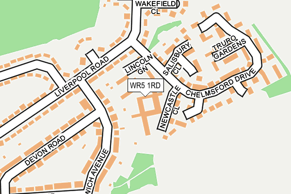 WR5 1RD map - OS OpenMap – Local (Ordnance Survey)