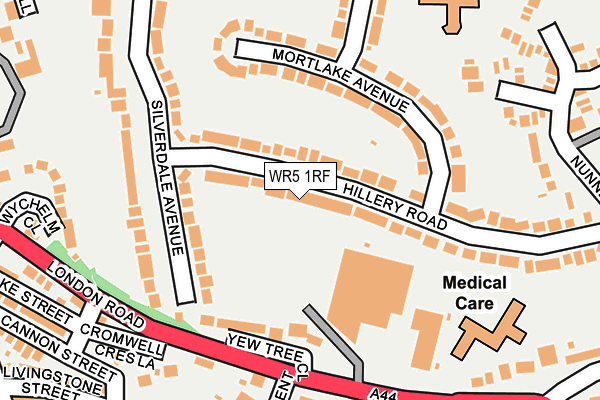 WR5 1RF map - OS OpenMap – Local (Ordnance Survey)