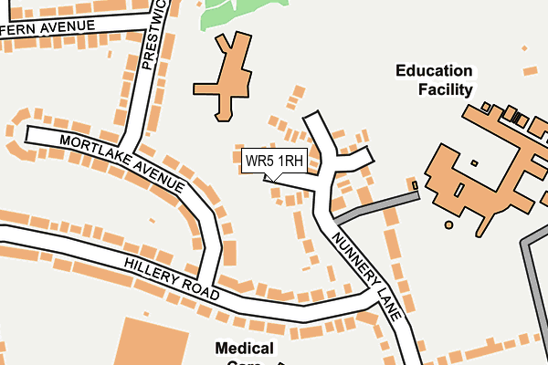 WR5 1RH map - OS OpenMap – Local (Ordnance Survey)