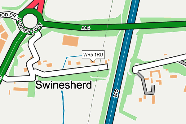 WR5 1RU map - OS OpenMap – Local (Ordnance Survey)
