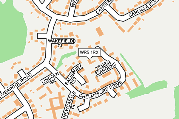 WR5 1RX map - OS OpenMap – Local (Ordnance Survey)