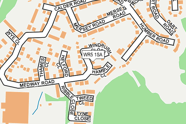 WR5 1SA map - OS OpenMap – Local (Ordnance Survey)