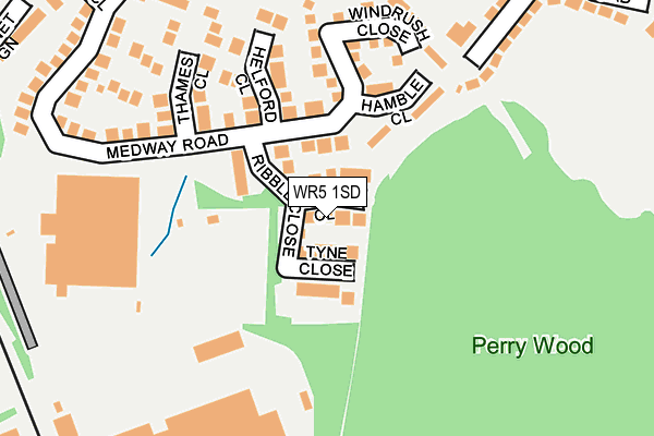 WR5 1SD map - OS OpenMap – Local (Ordnance Survey)