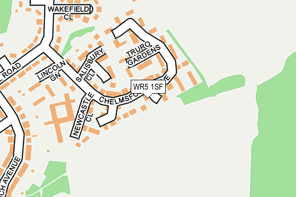 WR5 1SF map - OS OpenMap – Local (Ordnance Survey)