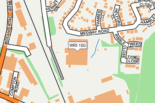 WR5 1SG map - OS OpenMap – Local (Ordnance Survey)
