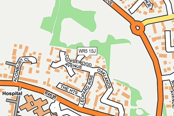 WR5 1SJ map - OS OpenMap – Local (Ordnance Survey)