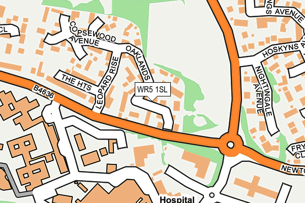 WR5 1SL map - OS OpenMap – Local (Ordnance Survey)