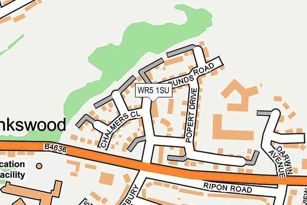 WR5 1SU map - OS OpenMap – Local (Ordnance Survey)