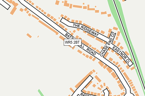 WR5 2BT map - OS OpenMap – Local (Ordnance Survey)