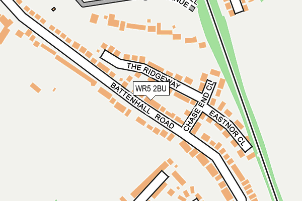 WR5 2BU map - OS OpenMap – Local (Ordnance Survey)