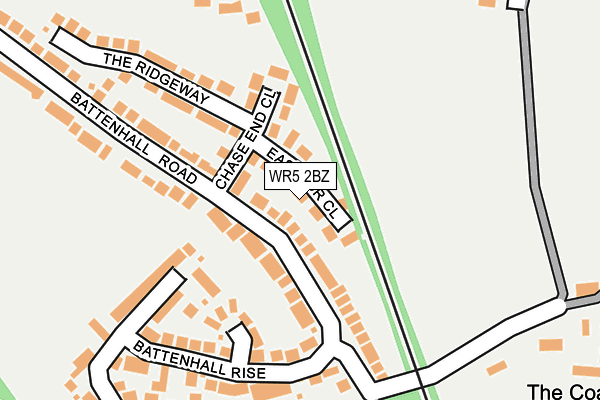 WR5 2BZ map - OS OpenMap – Local (Ordnance Survey)