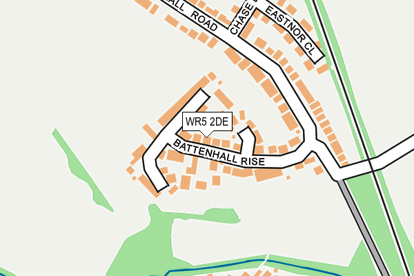 WR5 2DE map - OS OpenMap – Local (Ordnance Survey)