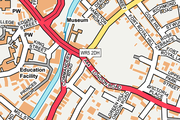 WR5 2DH map - OS OpenMap – Local (Ordnance Survey)