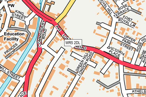 WR5 2DL map - OS OpenMap – Local (Ordnance Survey)