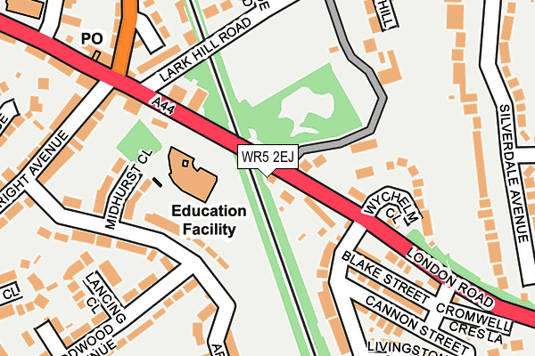 WR5 2EJ map - OS OpenMap – Local (Ordnance Survey)