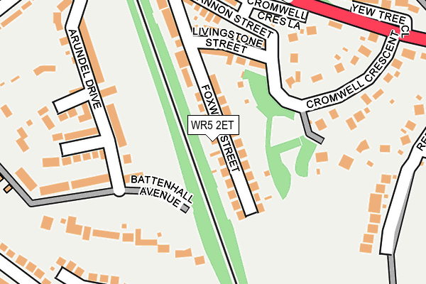 WR5 2ET map - OS OpenMap – Local (Ordnance Survey)