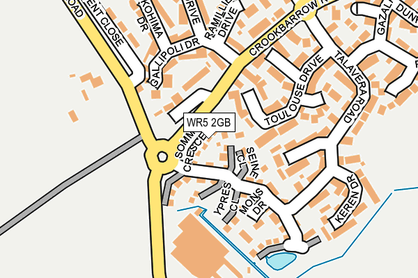 WR5 2GB map - OS OpenMap – Local (Ordnance Survey)