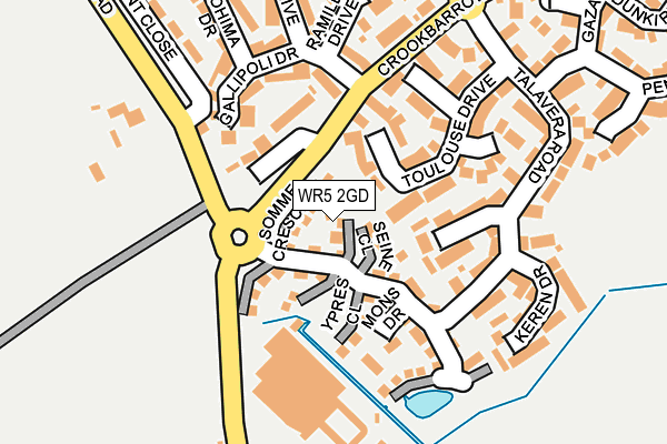 WR5 2GD map - OS OpenMap – Local (Ordnance Survey)