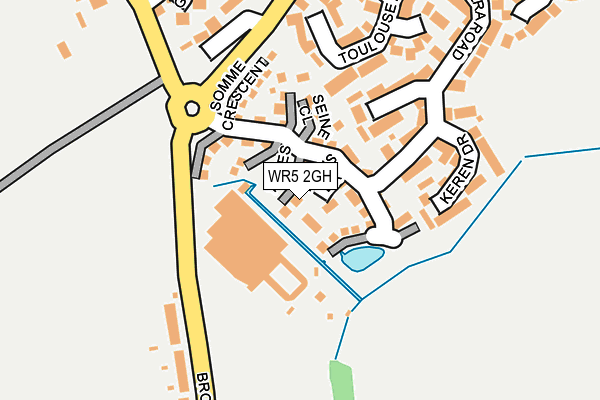WR5 2GH map - OS OpenMap – Local (Ordnance Survey)
