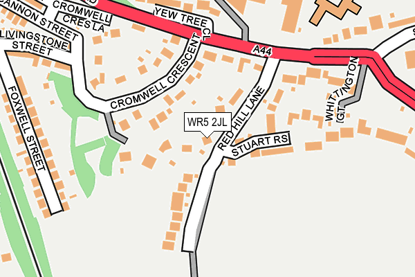 WR5 2JL map - OS OpenMap – Local (Ordnance Survey)