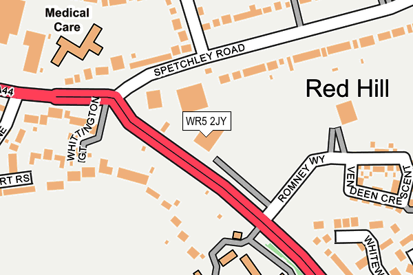 WR5 2JY map - OS OpenMap – Local (Ordnance Survey)