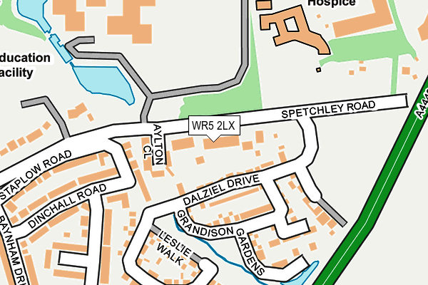 WR5 2LX map - OS OpenMap – Local (Ordnance Survey)