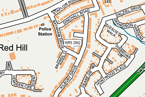 WR5 2NQ map - OS OpenMap – Local (Ordnance Survey)