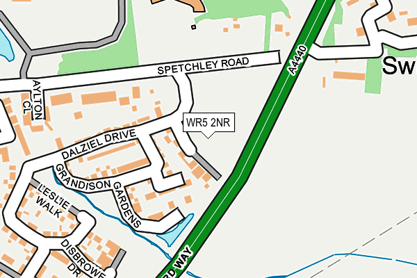 WR5 2NR map - OS OpenMap – Local (Ordnance Survey)