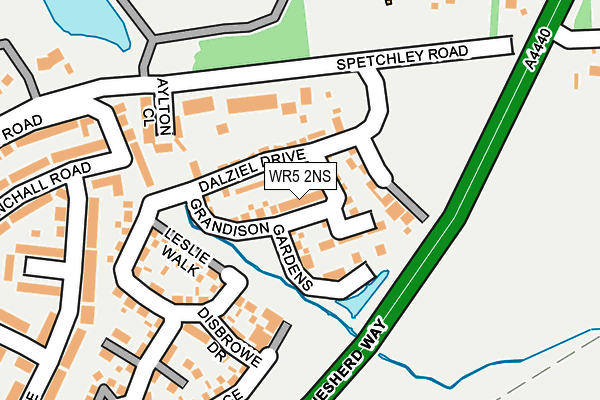 WR5 2NS map - OS OpenMap – Local (Ordnance Survey)