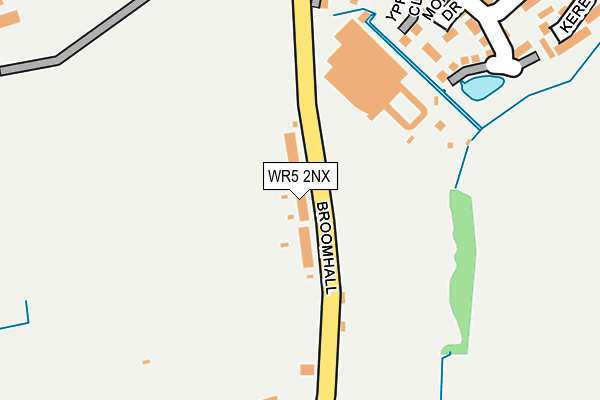 WR5 2NX map - OS OpenMap – Local (Ordnance Survey)