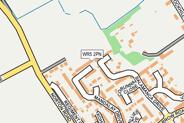 WR5 2PN map - OS OpenMap – Local (Ordnance Survey)