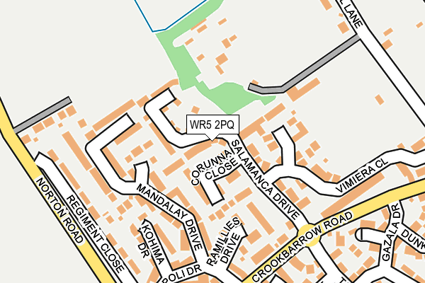 WR5 2PQ map - OS OpenMap – Local (Ordnance Survey)