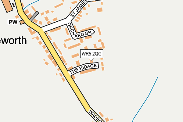 WR5 2QG map - OS OpenMap – Local (Ordnance Survey)