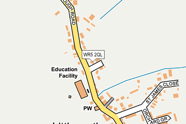 WR5 2QL map - OS OpenMap – Local (Ordnance Survey)