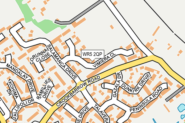WR5 2QP map - OS OpenMap – Local (Ordnance Survey)