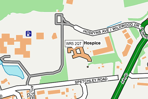 WR5 2QT map - OS OpenMap – Local (Ordnance Survey)