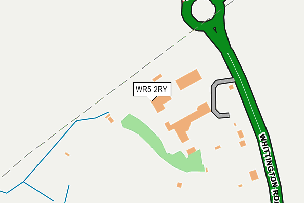 WR5 2RY map - OS OpenMap – Local (Ordnance Survey)