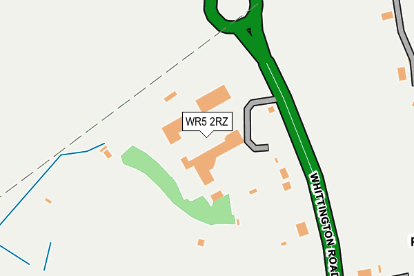 WR5 2RZ map - OS OpenMap – Local (Ordnance Survey)