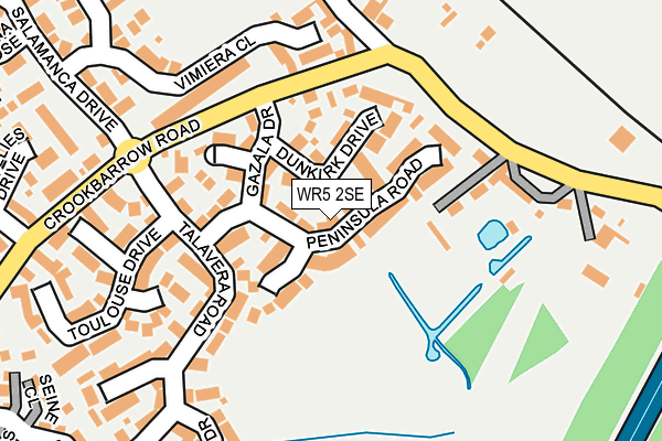 WR5 2SE map - OS OpenMap – Local (Ordnance Survey)