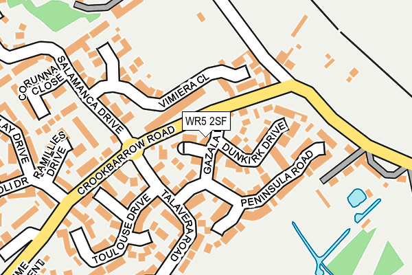 WR5 2SF map - OS OpenMap – Local (Ordnance Survey)