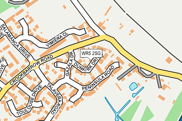 WR5 2SG map - OS OpenMap – Local (Ordnance Survey)
