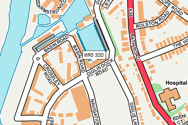 WR5 3DD map - OS OpenMap – Local (Ordnance Survey)