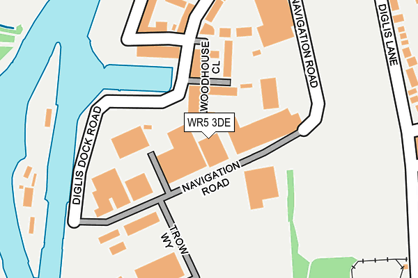 WR5 3DE map - OS OpenMap – Local (Ordnance Survey)