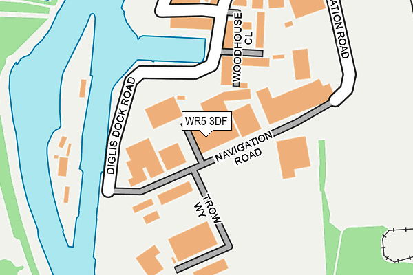 WR5 3DF map - OS OpenMap – Local (Ordnance Survey)