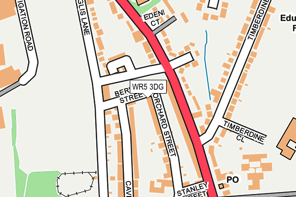 WR5 3DG map - OS OpenMap – Local (Ordnance Survey)