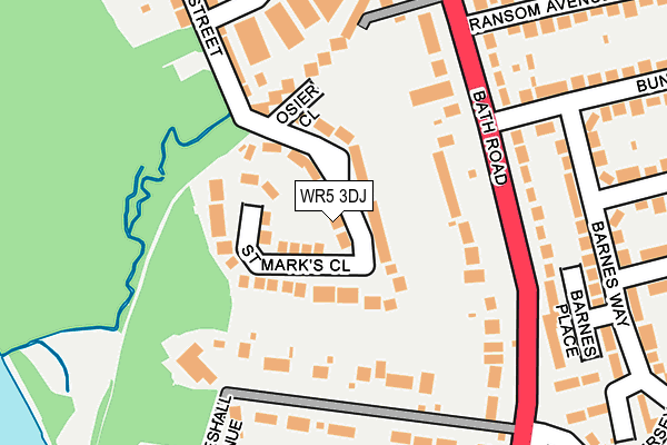 WR5 3DJ map - OS OpenMap – Local (Ordnance Survey)