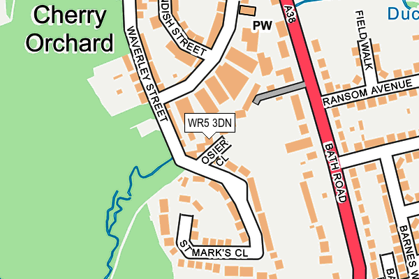 WR5 3DN map - OS OpenMap – Local (Ordnance Survey)