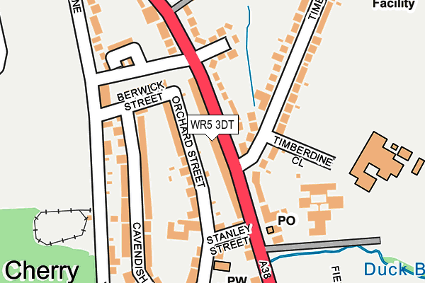 WR5 3DT map - OS OpenMap – Local (Ordnance Survey)